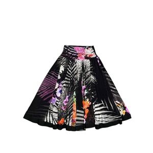 FUZZI Mesh Tropical Floral Skirt